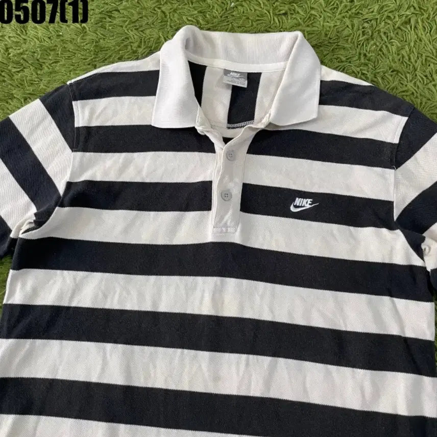 [BUNJANG] Nike Striped Short-Sleeve Polo Shirt XL / 나이키 스트라이프 반팔 카라티 XL