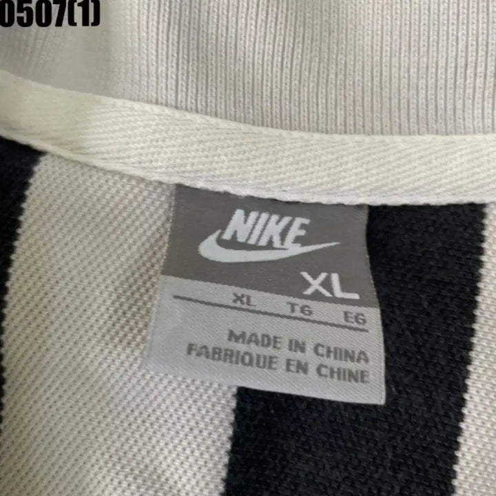 [BUNJANG] Nike Striped Short-Sleeve Polo Shirt XL / 나이키 스트라이프 반팔 카라티 XL