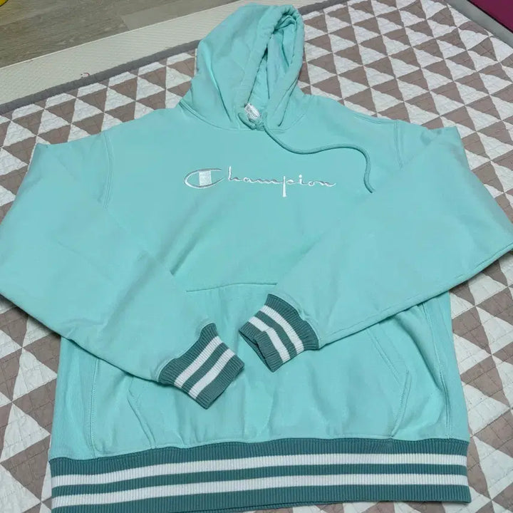 [BUNJANG] Champion Mint Hoodie &amp; Jogger Set / 챔피온 민트색 후드티