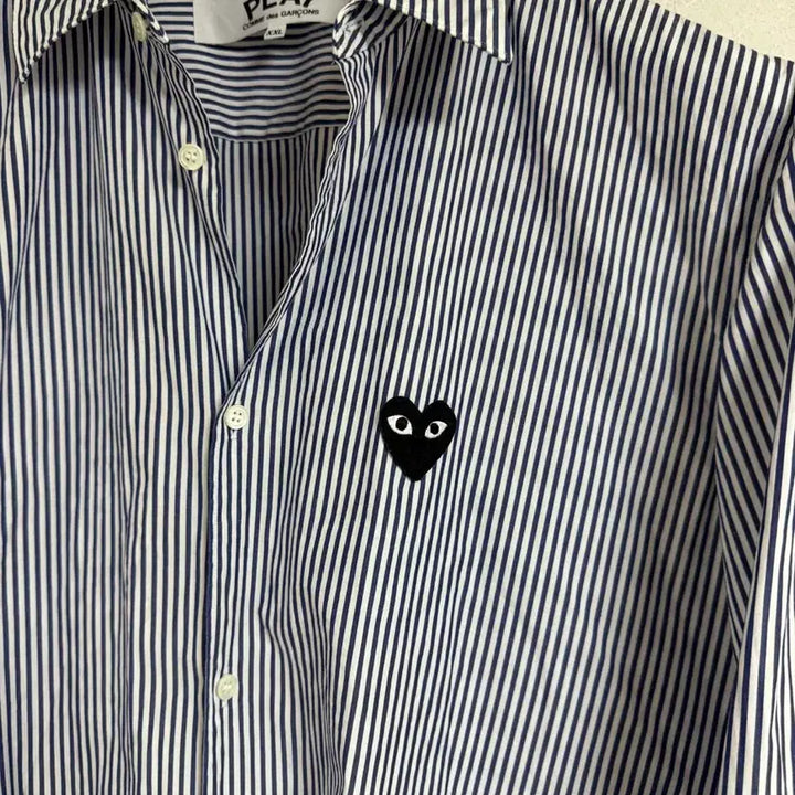 [BUNJANG] Comme des Garçons Striped Shirt Black Emblem Store Edition XXL / [XXL] 꼼데가르송 스트라이프 셔츠 블랙와펜 매장판