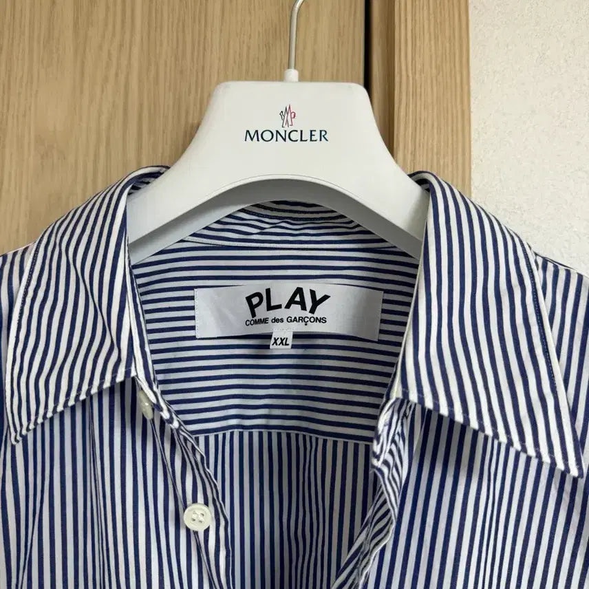 [BUNJANG] Comme des Garçons Striped Shirt Black Emblem Store Edition XXL / [XXL] 꼼데가르송 스트라이프 셔츠 블랙와펜 매장판
