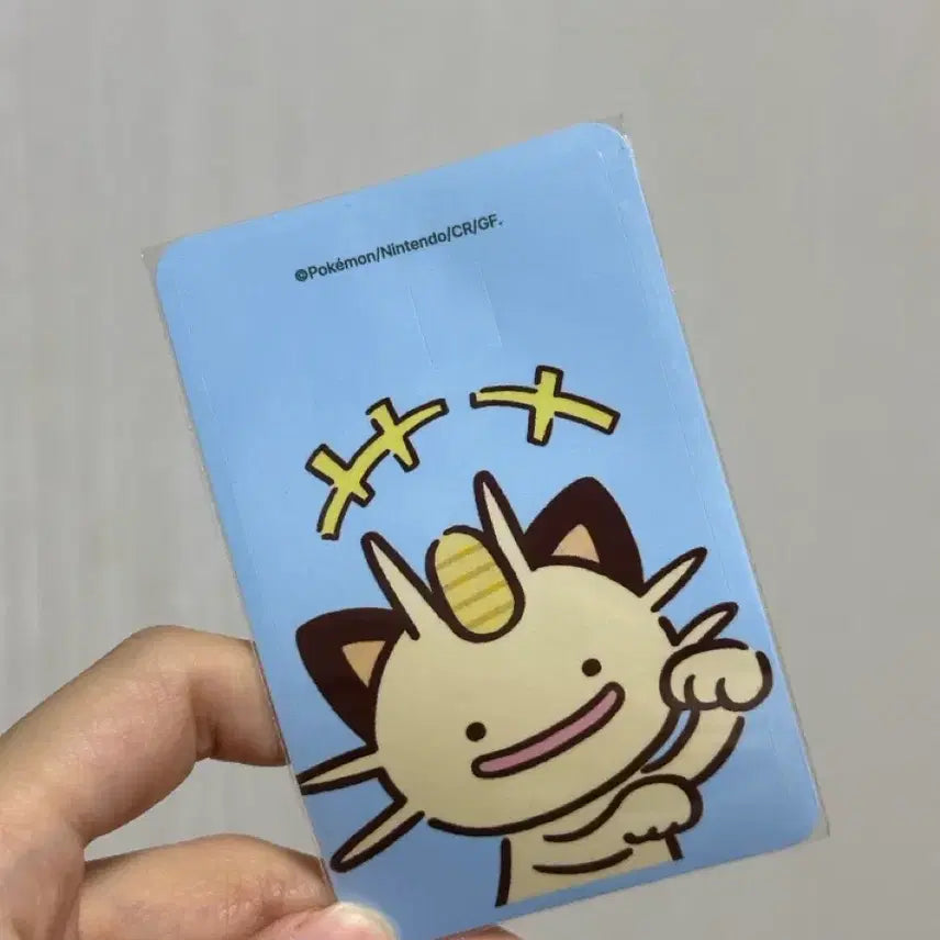 [BUNJANG] Pokemon Meowth Card Sticker / 올리브영 포켓몬 나옹 카드 스티커