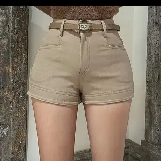 [BUNJANG] Ameley Belted Shorts Set / 에이블리 벨트 반바지