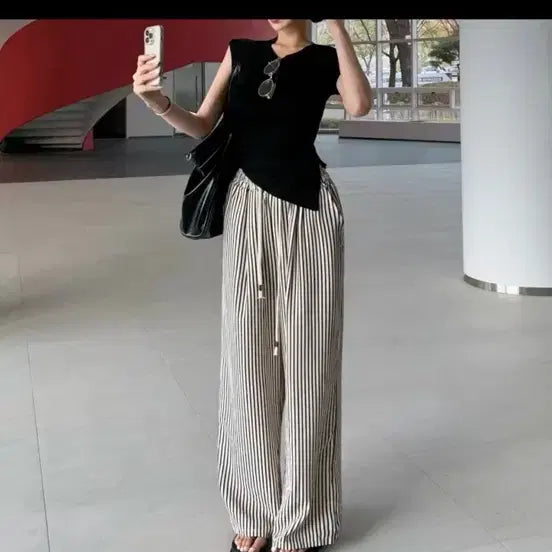 [BUNJANG] Avery Sleeveless Top + Pants Set / 에이블리 나시+팬츠 세트