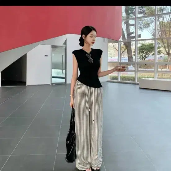 [BUNJANG] Avery Sleeveless Top + Pants Set / 에이블리 나시+팬츠 세트
