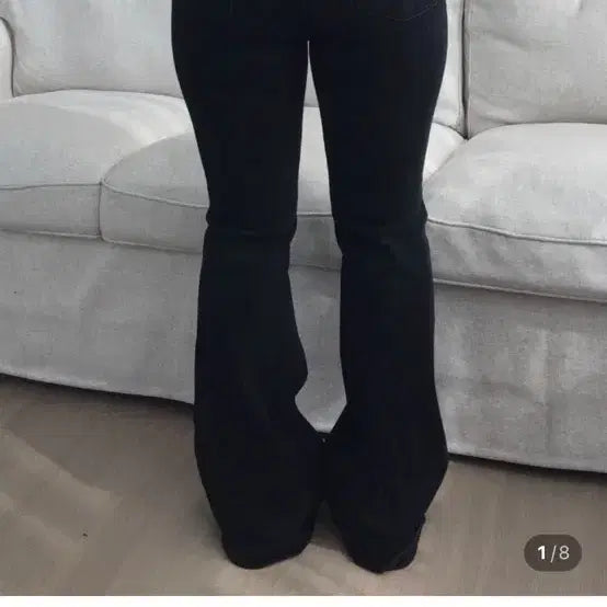[BUNJANG] Daisy Tuel Black Bootcut Denim Pants S-3XL / 블랙 부츠컷 데님 팬츠 S-3XL 데이지투엘
