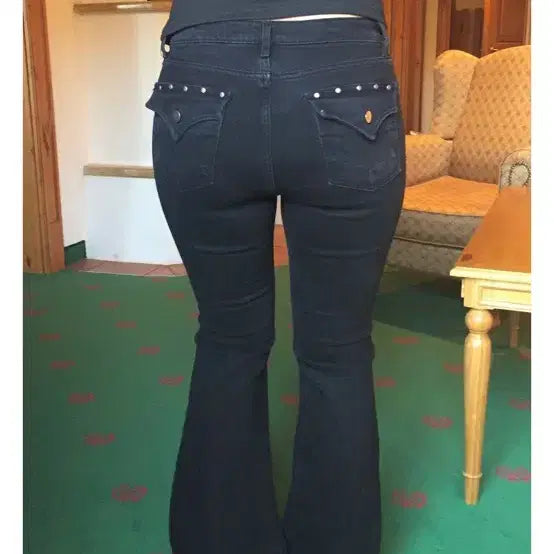 [BUNJANG] Daisy Tuel Black Bootcut Denim Pants S-3XL / 블랙 부츠컷 데님 팬츠 S-3XL 데이지투엘