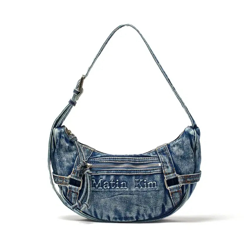 [BUNJANG] Matinkim Washed Denim Mini Hobo Bag Blue / 마뗑킴 워시드 데님 미니 호보백 블루