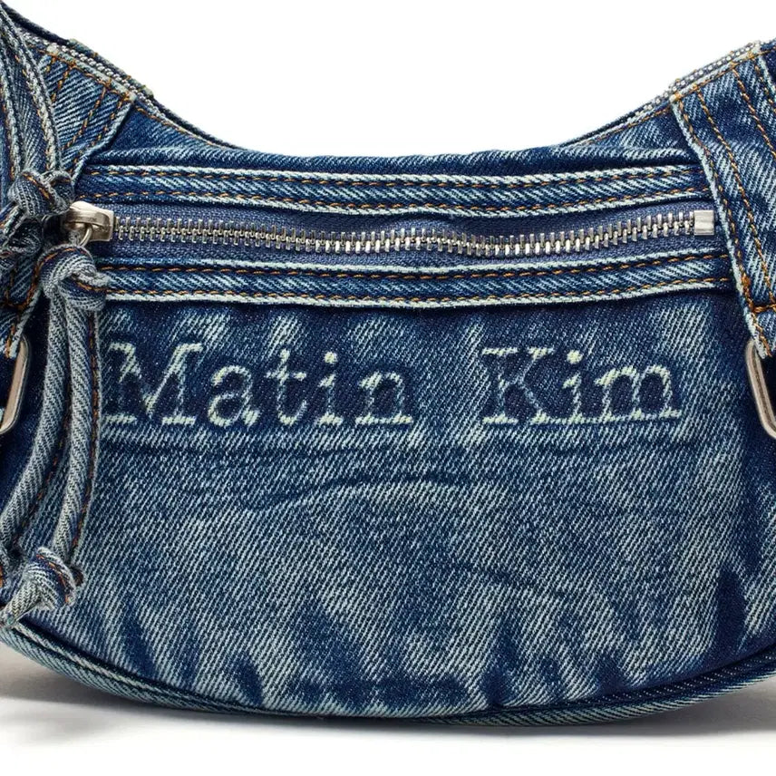 [BUNJANG] Matinkim Washed Denim Mini Hobo Bag Blue / 마뗑킴 워시드 데님 미니 호보백 블루
