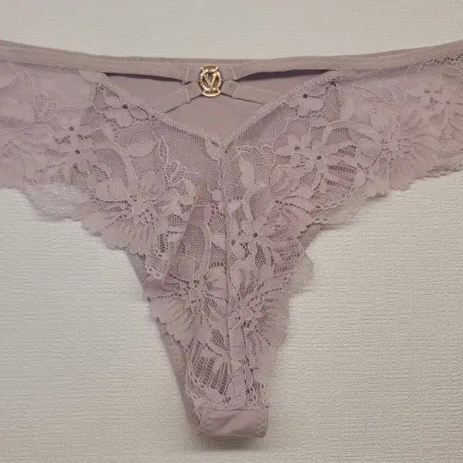 [BUNJANG] Lace Thong Panties Lavender (New) / 레이스 끈 팬티 라벤더색상(새상품)100