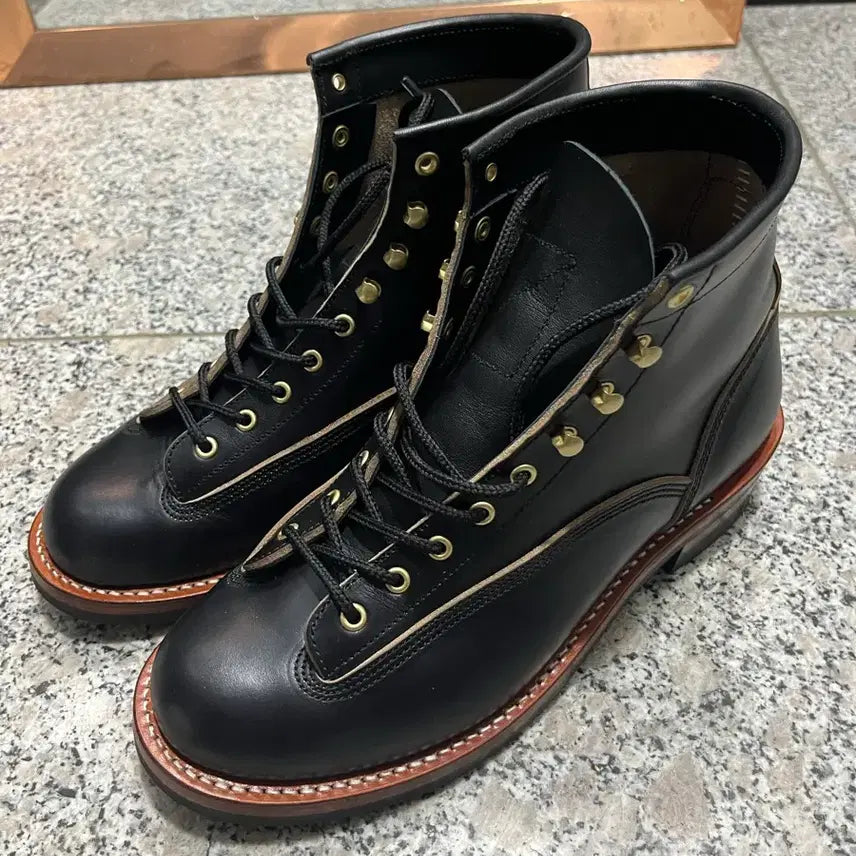 [BUNJANG] Corilla Boots 1019R Combination Boots - Custom Red Wing Lineman Smoke Jumper / 코릴라부츠 1019r 콤비네이션 부츠 커스텀 레드윙 라인맨 스모크점퍼