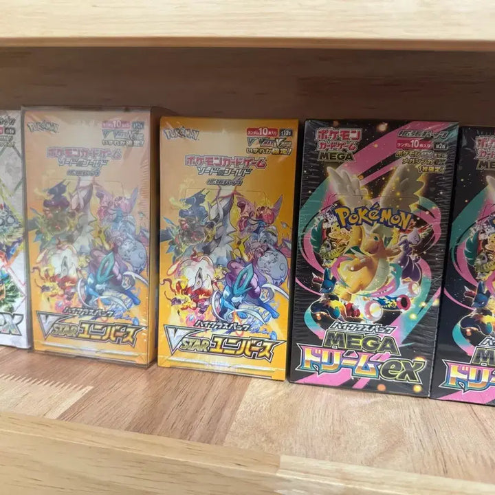 [BUNJANG] Pokemon Card VSTAR Universe &amp; Mega Dream Japanese &amp; Korean Edition (Sealed) / 포켓몬카드 미개봉 일판 ,한판 판매합니다! (메가드림 ,vstar)