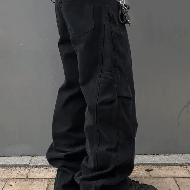 [BUNJANG] NotSeller Datchi Dart Pants Black M / 낫셀러 닷찌 다트 팬츠 블랙 M