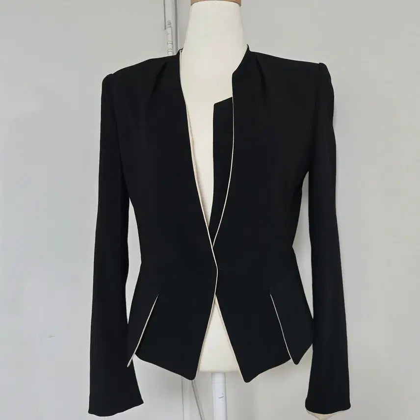 [BUNJANG] TIME Black Split Summer Jacket / TIME 타임 블랙 트임 여름 자켓