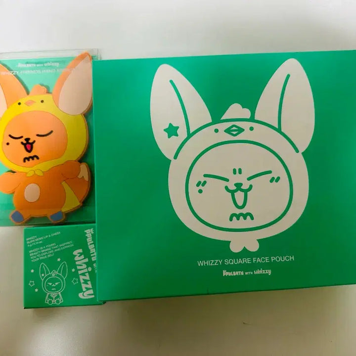[BUNJANG] Whizzy PPulbatu Popup Bundle Set Hand Mirror, Square Pouch, Lip &amp; Cheek Set (Sealed) / (미개봉) 뿔바투 위찌 황춘이 일괄 양도합니다