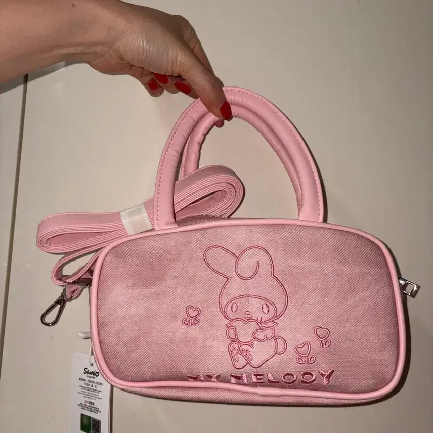 [BUNJANG] Sanrio My Melody Pink Tote Bag / 산리오 마이멜로디 핑크색 가방
