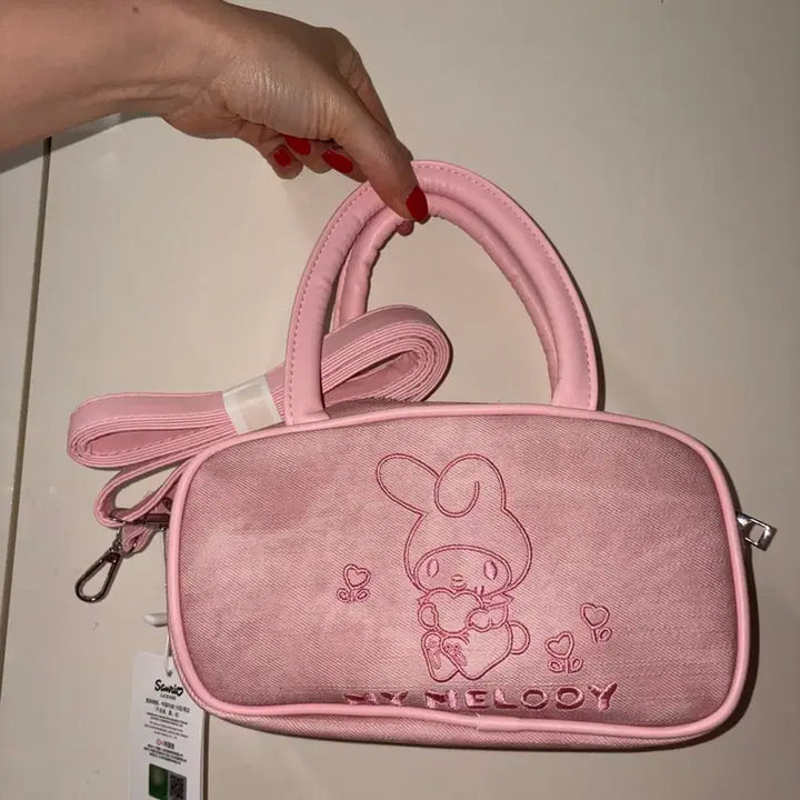 [BUNJANG] Sanrio My Melody Pink Tote Bag / 산리오 마이멜로디 핑크색 가방
