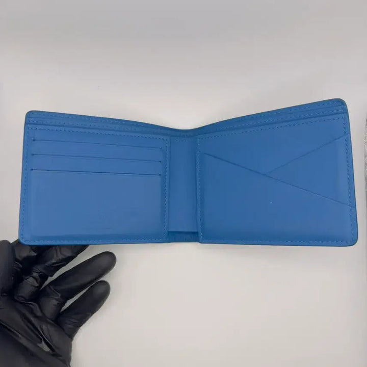 [BUNJANG] Louis Vuitton Aerogram Multiple Wallet Blue Full Set / [정품]루이비통 에어로그램 멀티플 반지갑 블루 풀구성