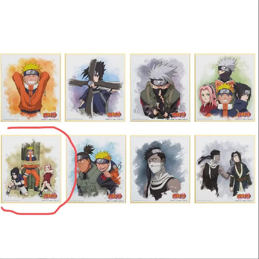 [BUNJANG] Naruto H Prize Mini Shikishi Naruto, Sasuke, Sakura / 나루토 H상 미니 색지 나루토 사스케 사쿠라