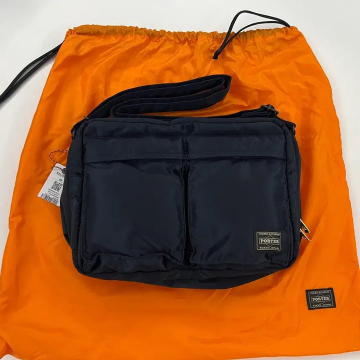 [BUNJANG] Yoshida Porter Tanker Jeep Large Sling Bag Navy / 요시다 포터 탱커 슬링백 지프 라지