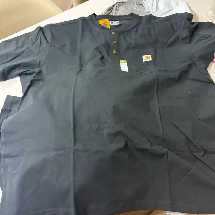 [BUNJANG] Carhartt Henley Short Sleeve T-Shirt 2XL (2-Pack) / 칼하트 헨리넥 반팔 2xl