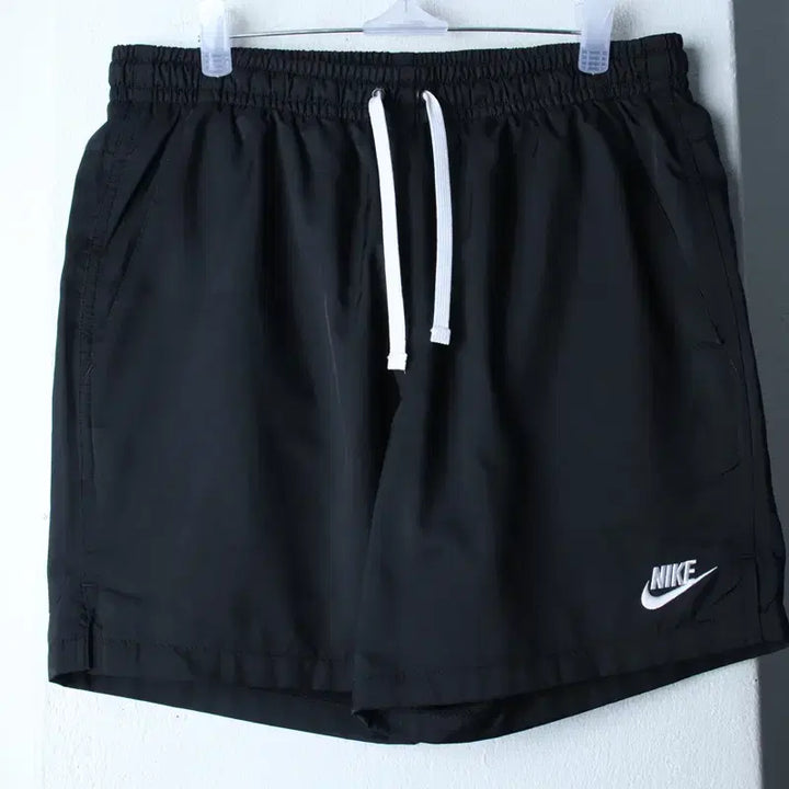 [BUNJANG] Nike Black Old School Functional Banding Shorts Pants / (M-L) 나이키 반바지 팬츠 기능성 밴딩 블랙 올드스쿨-263D