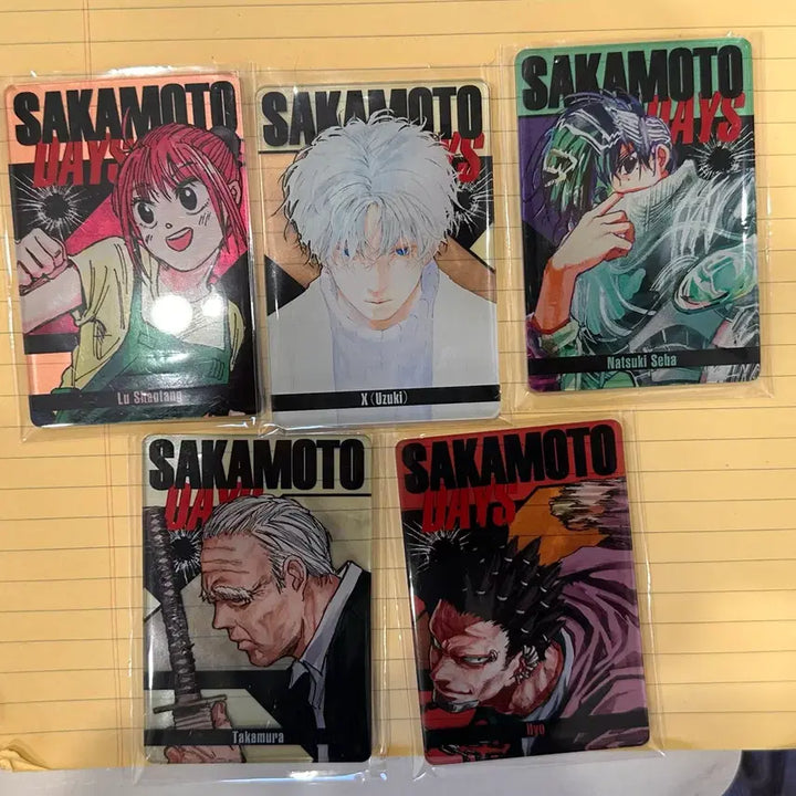 [BUNJANG] Sakamoto Days Character Status Card Bundle Set / 사카모토 데이즈 스테이터스 카드 일괄