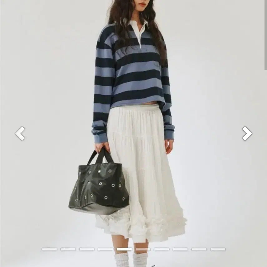 [BUNJANG] Please Project Middle Frill Skirt / 플리즈프로젝트 미들 프릴 스커트 택채새상품