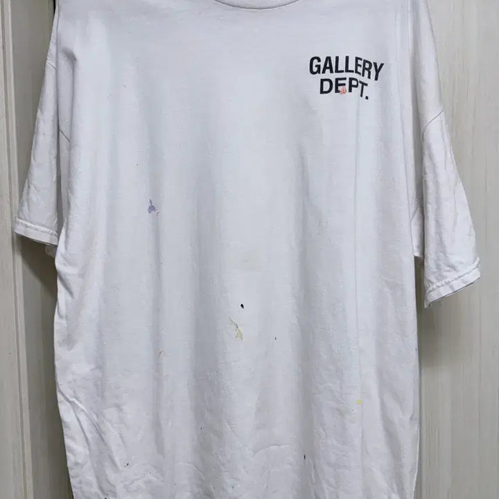[BUNJANG] Gallery Dept. First Edition Painted Short Sleeve T-Shirt White XL / 갤러리 디파트먼트 초판 페인팅 반팔