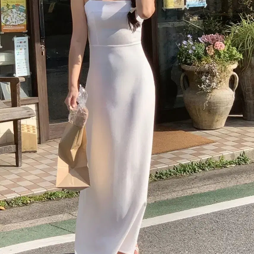 [BUNJANG] KCLUV Bustier Long Dress (S, Long) / 케이클럽 뷔스티에 롱원피스(s, 롱)