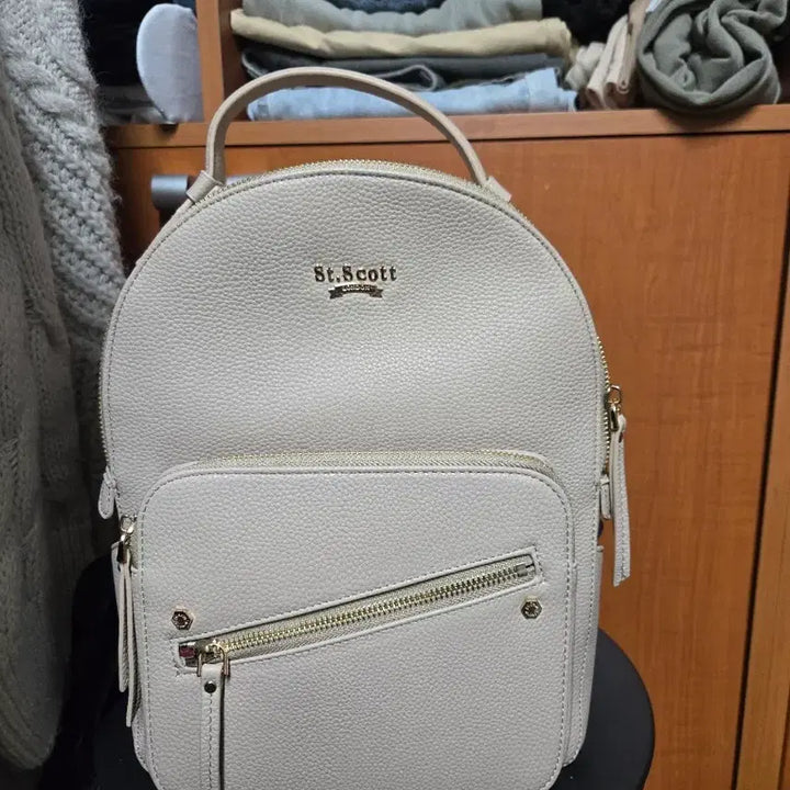 [BUNJANG] Saint Scott Beige Backpack / (새거)세인트스코트 베이지색 백팩