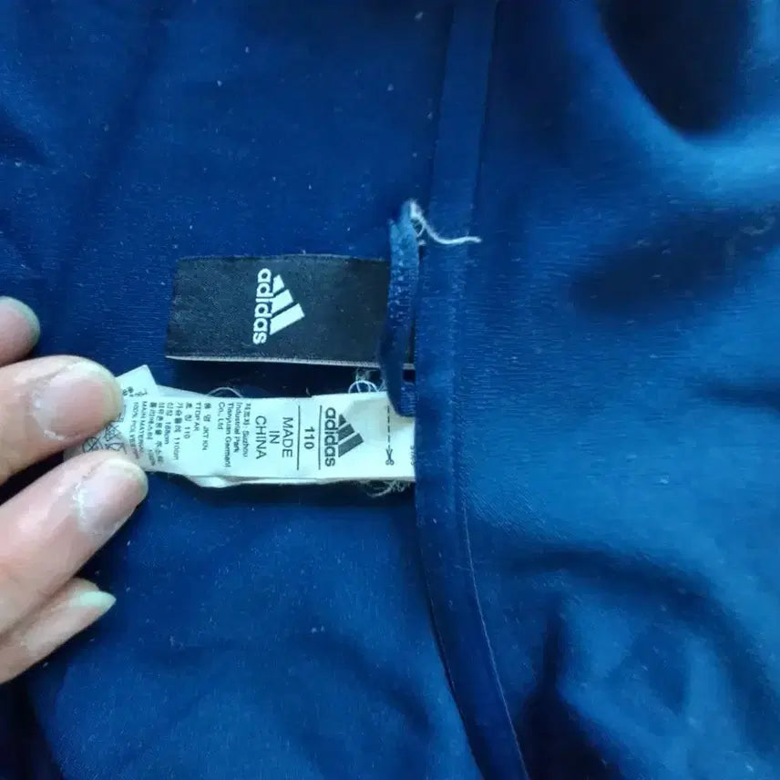 [BUNJANG] Adidas Navy Three-Stripes Track Top / 아디다스 네이비 삼선 트랙탑