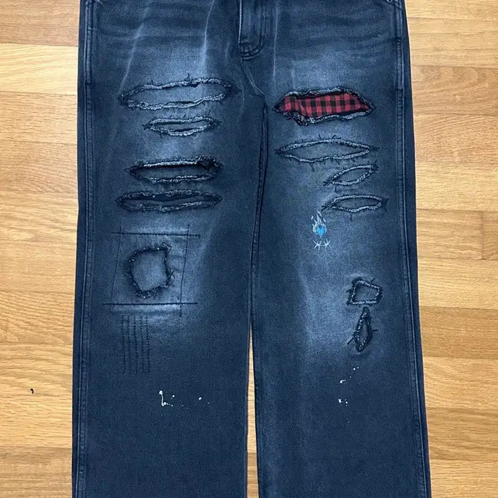 [BUNJANG] Blackout Black Denim Pants XL / [XL] 블랙아웃 블랙 데님 팬츠
