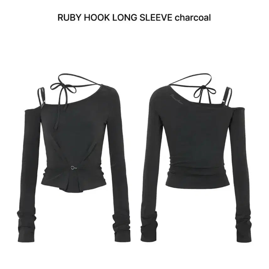 [BUNJANG] Pain Or Pleasure Ruby Hook Long Sleeve Charcoal Size 1 / [새상품]페인오어플레져 루비후크 롱 슬리브 차콜 1