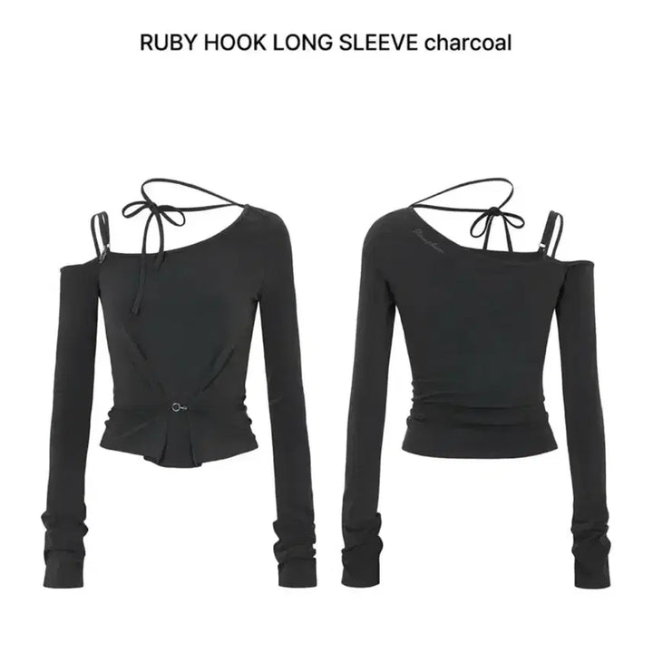 [BUNJANG] Pain Or Pleasure Ruby Hook Long Sleeve Charcoal Size 1 / [새상품]페인오어플레져 루비후크 롱 슬리브 차콜 1