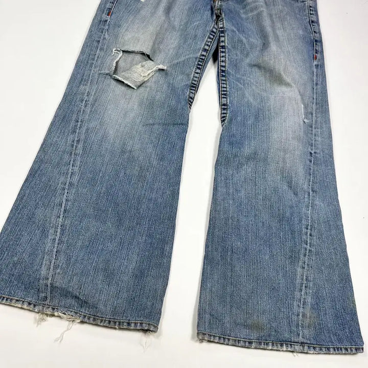 [BUNJANG] True Religion USA Wide Bootcut Denim Pants / (수선존재, 38) 트루릴리전 USA 와이드 부츠컷 데님팬츠