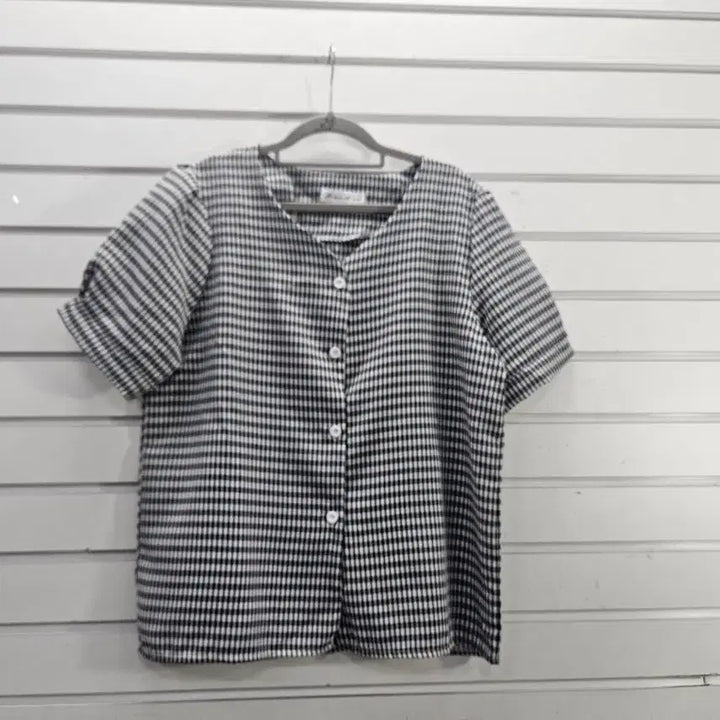 [BUNJANG] Checkered Blouse / 체크 블라우스 66/보물찾기천사