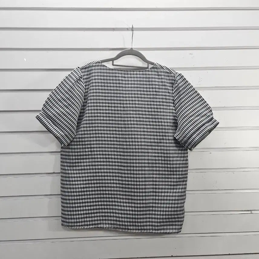 [BUNJANG] Checkered Blouse / 체크 블라우스 66/보물찾기천사
