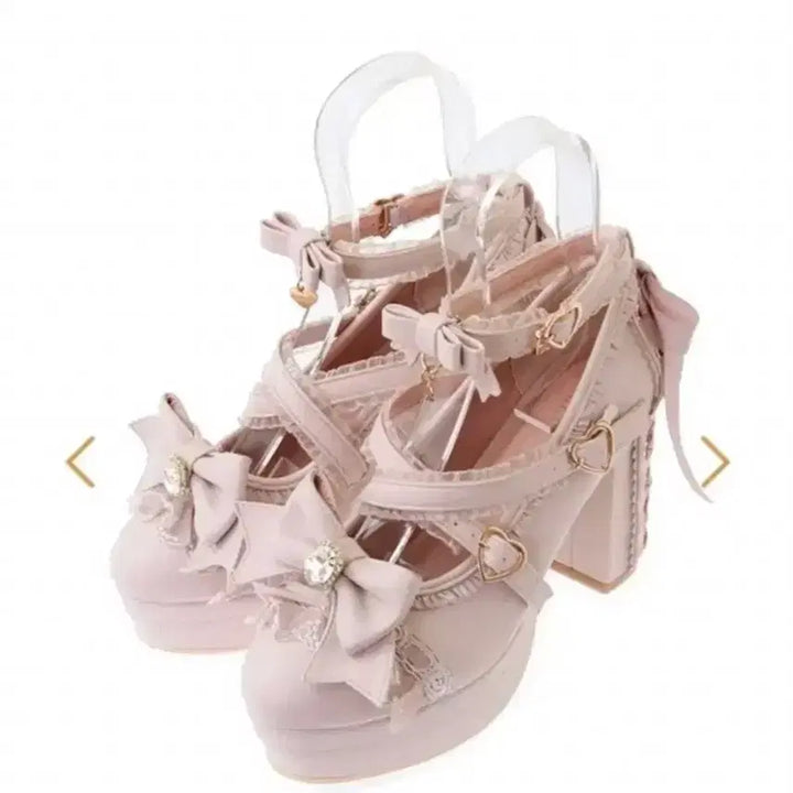 [BUNJANG] Lizlisa Frill Ribbon Pumps / 리즈리사 토슈즈 라이크 프릴 리본 펌프스 M