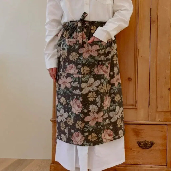 [BUNJANG] Soso Mosso Linen Blend Apron / sosomoso 소소모소 린넨 혼방 앞치마