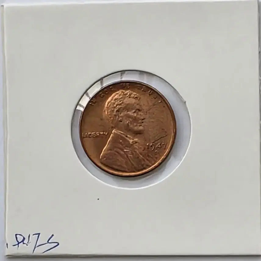 [BUNJANG] 1947-S Lincoln Cent Uncirculated Penny / 링컨 1센트 1947_S 년도 미사용 페니