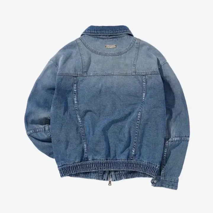 [BUNJANG] Andersson Bell Point Denim Blouson Jacket (Vintage Blue, XL) / [앤더슨벨] 포인트 데님 블루종 자켓 (블루/XL)