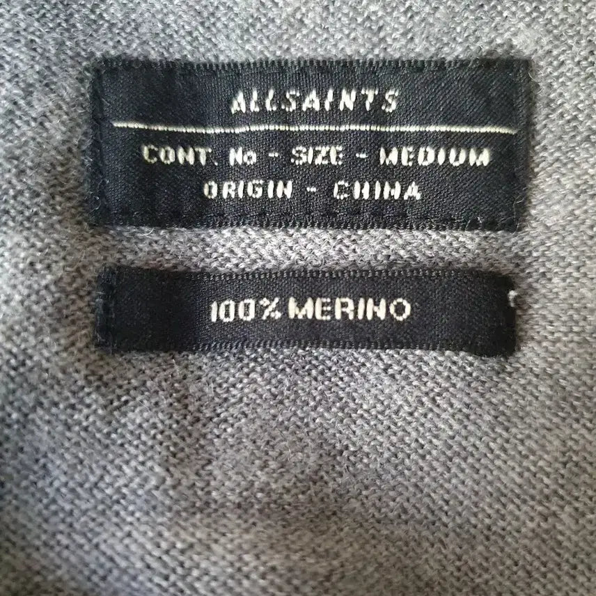 [BUNJANG] AllSaints Camo 100% Merino Wool Lightweight Knit / 올세인츠 카모 100% 메리노울 얇은 니트