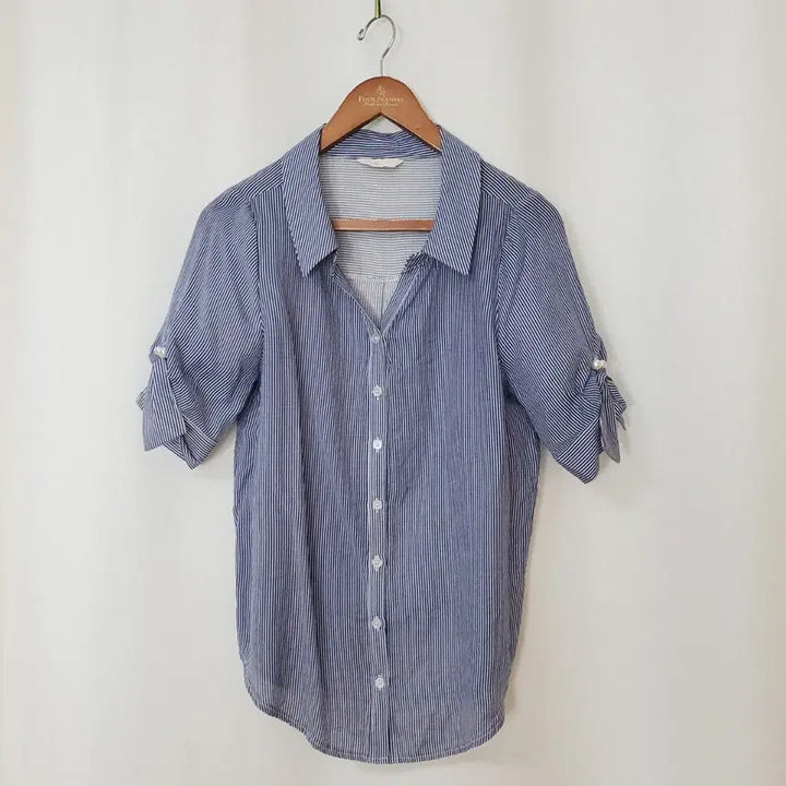 [BUNJANG] Jigott Blouse Pearl Embellished Shirring Sleeve / 지고트 블라우스 free
