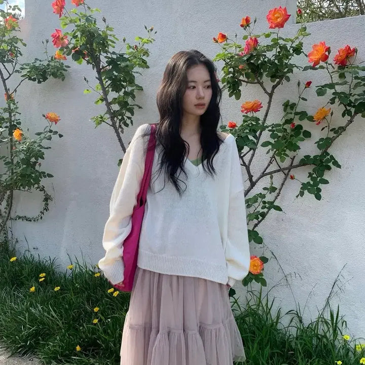 [BUNJANG] Without Summer Tulle Midi Skirt Gray Beige / 위드아웃썸머 Tulle 미디스커트 gray beige