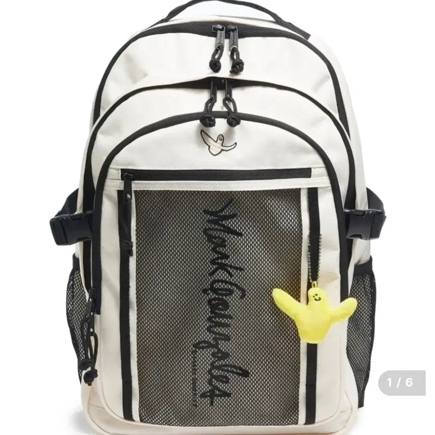 [BUNJANG] Mark Gonzales Backpack + Pink Keychain Set / 마크곤잘레스 백팩 + 키링