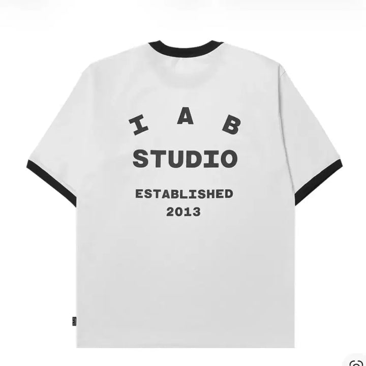 [BUNJANG] IAB Studio Short Sleeve T-Shirt White/Black / IAB 스튜디오 반팔 티셔츠 화이트/블랙