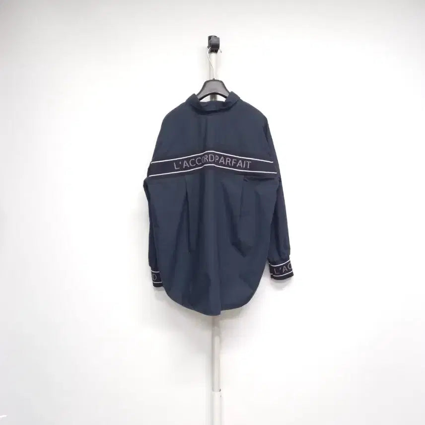 [BUNJANG] VOV Spring/Autumn Loose Boxy Fit Navy Cotton Shirt / 보브 춘추 루즈박시핏 남방 82 44-77