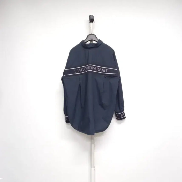 [BUNJANG] VOV Spring/Autumn Loose Boxy Fit Navy Cotton Shirt / 보브 춘추 루즈박시핏 남방 82 44-77
