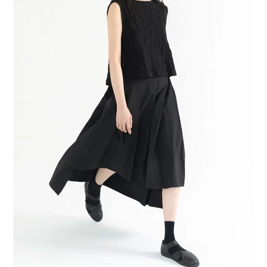 [BUNJANG] Eunoia High-Low Pleats Skirt / 유노이아 High-Low Pleats Skirt 스커트 s